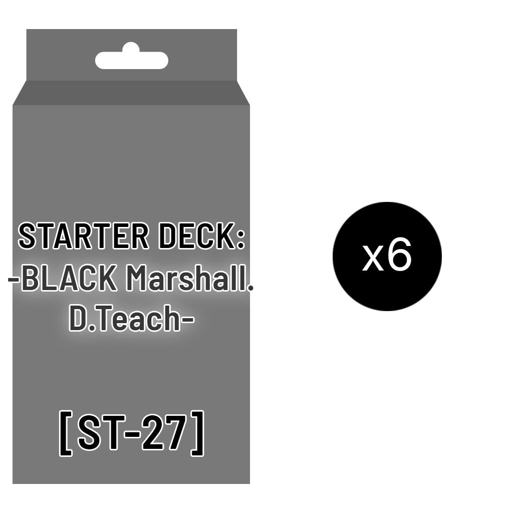Image for Starter Deck 27: BLACK Marshall.D.Teach Display - One Piece Card Game