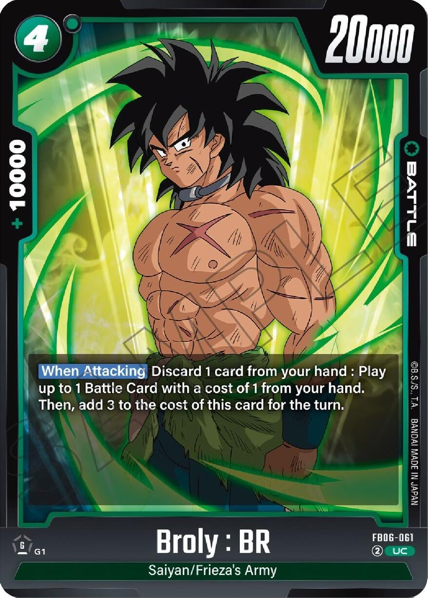 Image for Broly : BR - FB06-061 (FB06-061) (FB06) - Dragon Ball Super: Fusion World