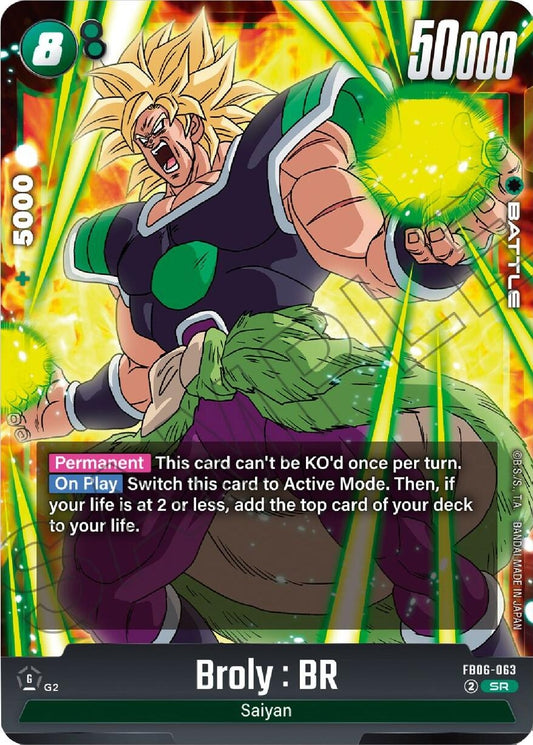 Image for Broly : BR - FB06-063 (FB06-063) (FB06) - Dragon Ball Super: Fusion World