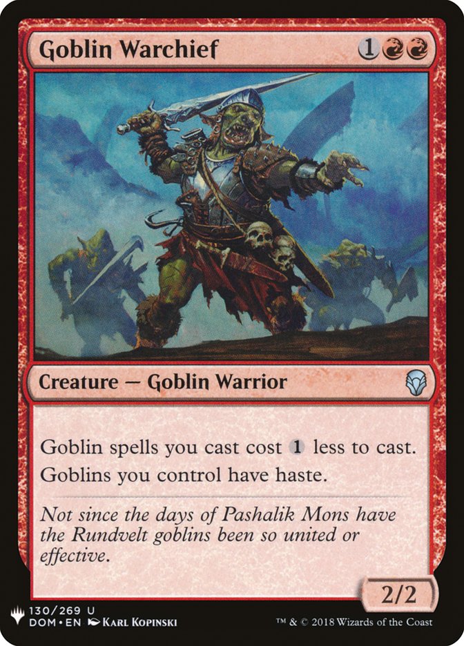 Goblin Warchief [The List] | Red Riot Games CA