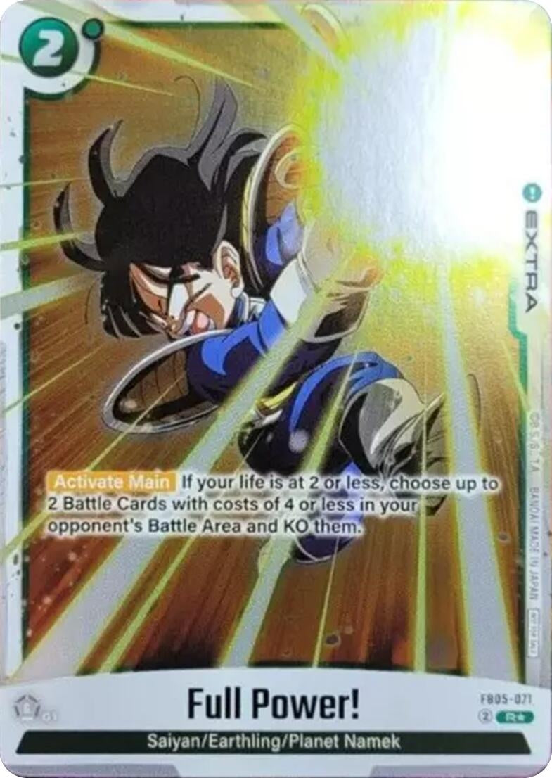 Image for Full Power! (Tournament Pack 06) (FB05-071) [Tournament and Championship Promos] - Dragon Ball Super: Fusion World
