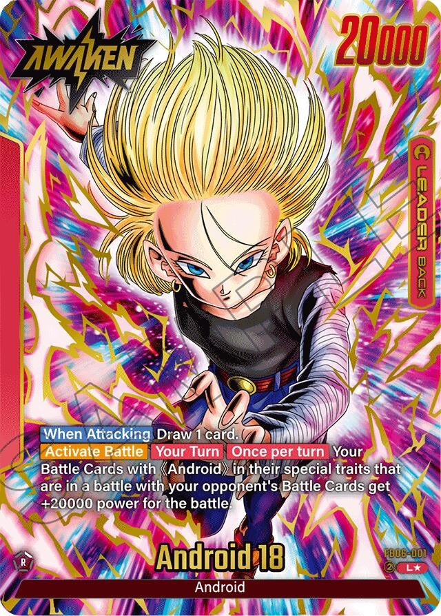 Image for Android 18 (Alternate Art) (FB06-001) (FB06) - Dragon Ball Super: Fusion World
