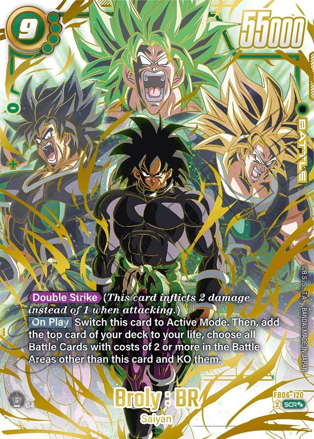 Image for Broly : BR - FB06-120 (Super Alternate Art) (FB06-120) (FB06) - Dragon Ball Super: Fusion World