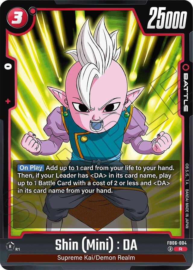 Image for Shin (Mini) : DA (FB06-004) (FB06) - Dragon Ball Super: Fusion World