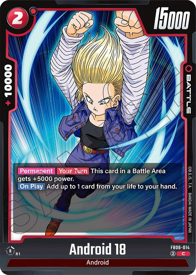 Image for Android 18 - FB06-014 (FB06-014) (FB06) - Dragon Ball Super: Fusion World
