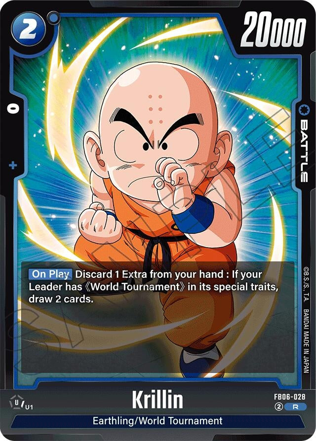 Image for Krillin - FB06-028 (FB06-028) (FB06) - Dragon Ball Super: Fusion World