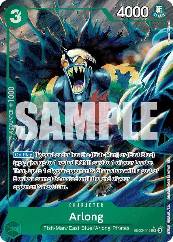 Image for Arlong (Alternate Art) (EB02-011) (EB-02) - One Piece Card Game