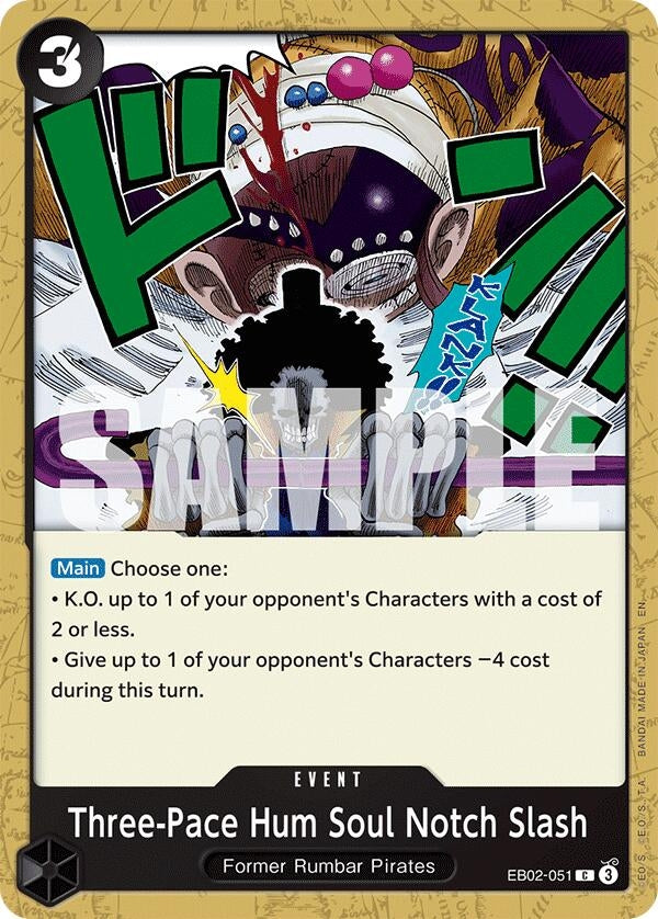 Image for Three-Pace Hum Soul Notch Slash (EB02-051) (EB-02) - One Piece Card Game