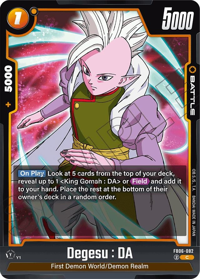 Image for Degesu : DA (FB06-082) (FB06) - Dragon Ball Super: Fusion World