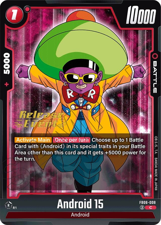 Image for Android 15 (FB06-008) [Rivals Clash Release Event Cards] - Dragon Ball Super: Fusion World