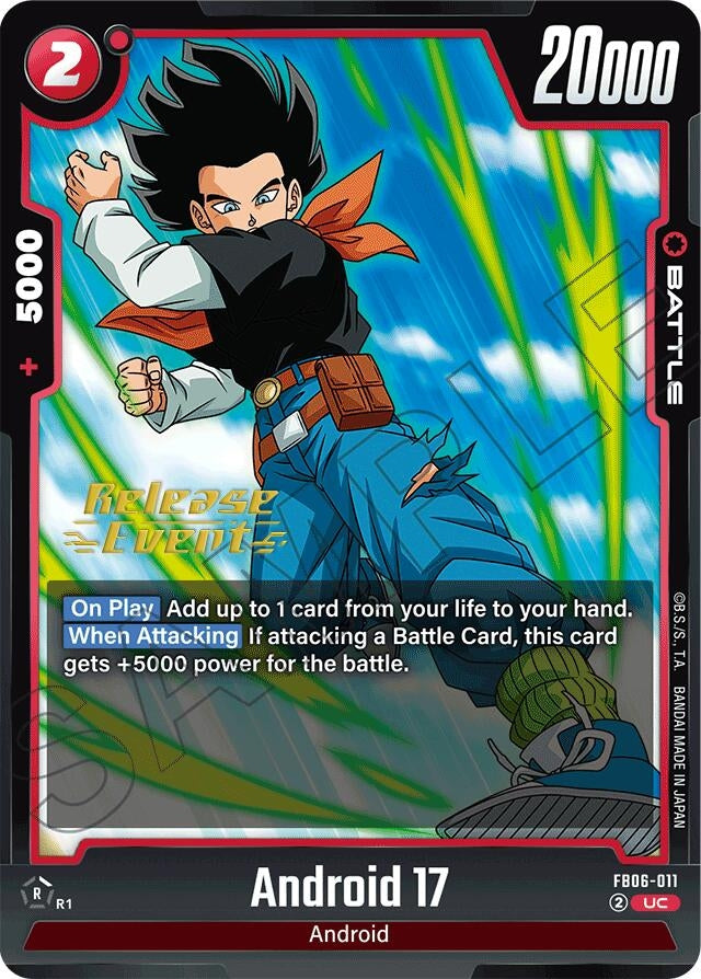 Image for Android 17 - FB06-011 (FB06-011) [Rivals Clash Release Event Cards] - Dragon Ball Super: Fusion World