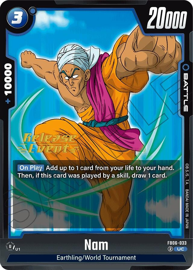 Image for Nam (FB06-033) [Rivals Clash Release Event Cards] - Dragon Ball Super: Fusion World