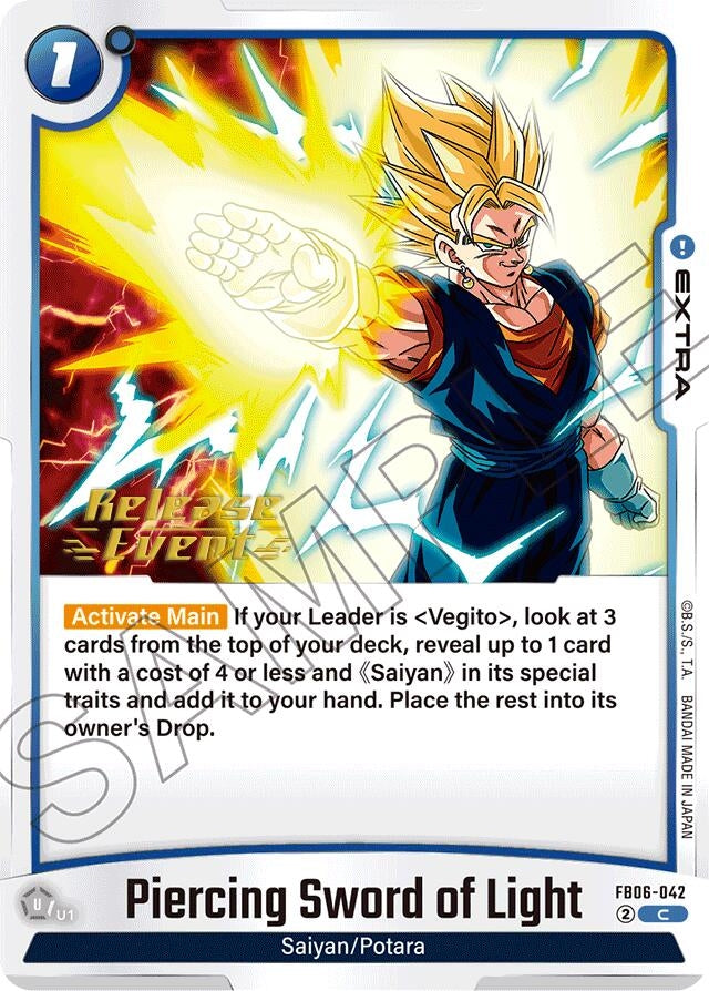 Image for Piercing Sword of Light (FB06-042) [Rivals Clash Release Event Cards] - Dragon Ball Super: Fusion World