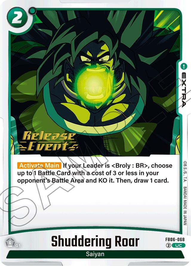 Image for Shuddering Roar (FB06-068) [Rivals Clash Release Event Cards] - Dragon Ball Super: Fusion World