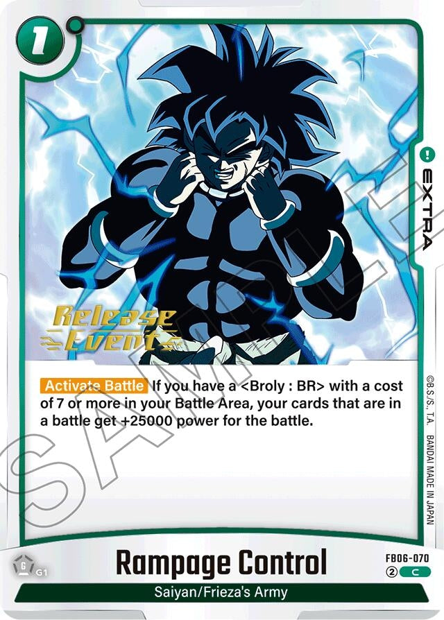 Image for Rampage Control (FB06-070) [Rivals Clash Release Event Cards] - Dragon Ball Super: Fusion World