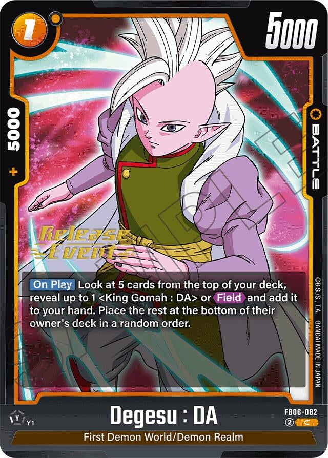Image for Degesu : DA (FB06-082) [Rivals Clash Release Event Cards] - Dragon Ball Super: Fusion World