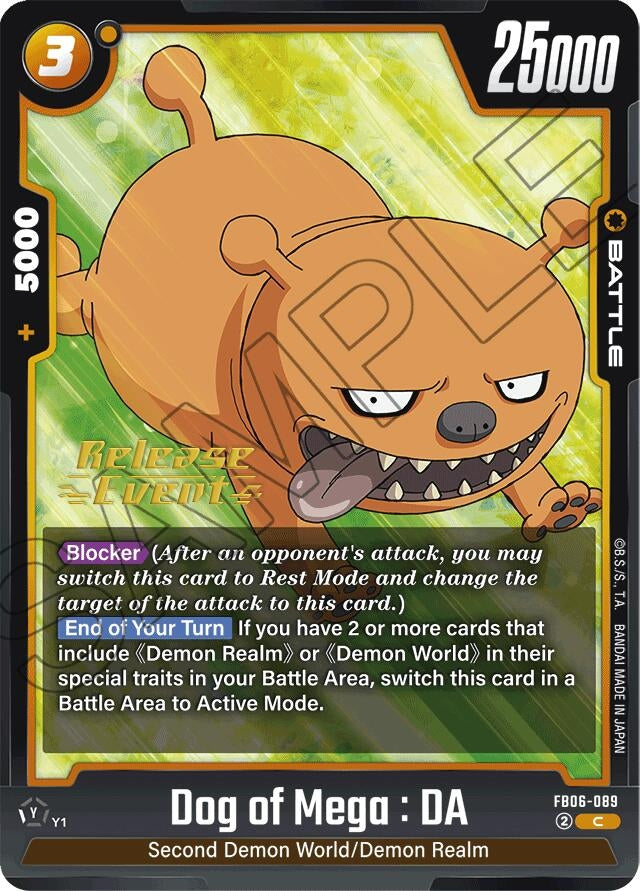 Image for Dog of Mega : DA (FB06-089) [Rivals Clash Release Event Cards] - Dragon Ball Super: Fusion World