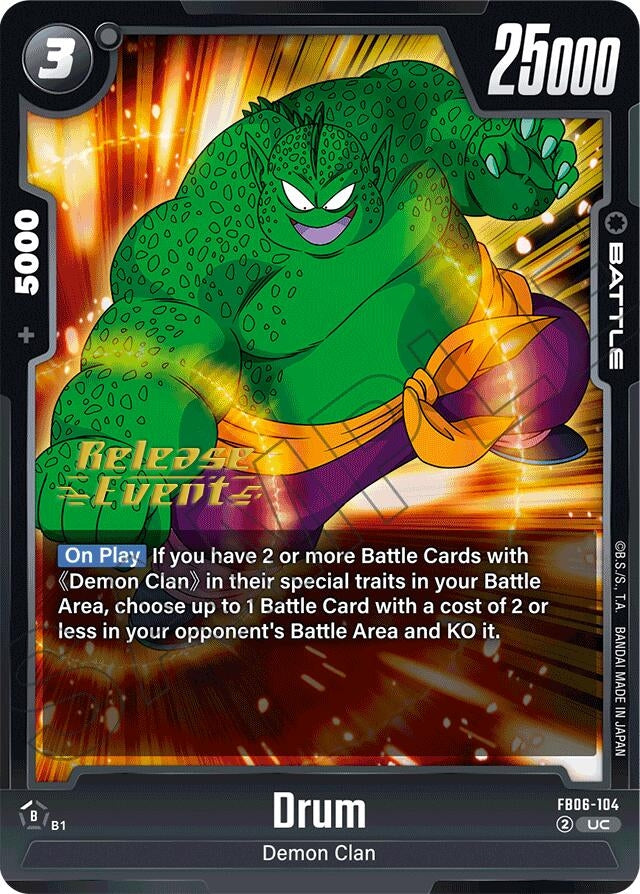 Image for Drum - FB06-104 (FB06-104) [Rivals Clash Release Event Cards] - Dragon Ball Super: Fusion World