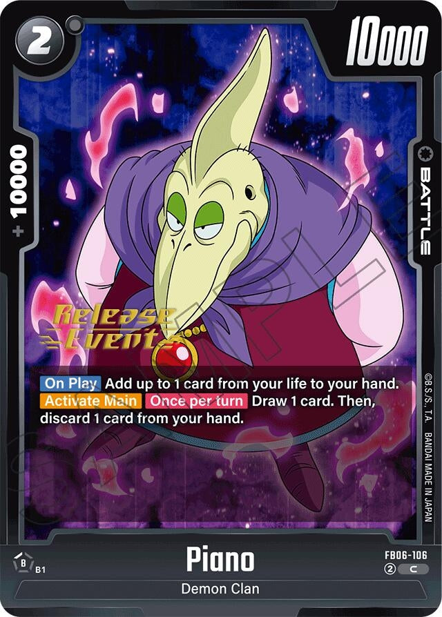 Image for Piano - FB06-106 (FB06-106) [Rivals Clash Release Event Cards] - Dragon Ball Super: Fusion World