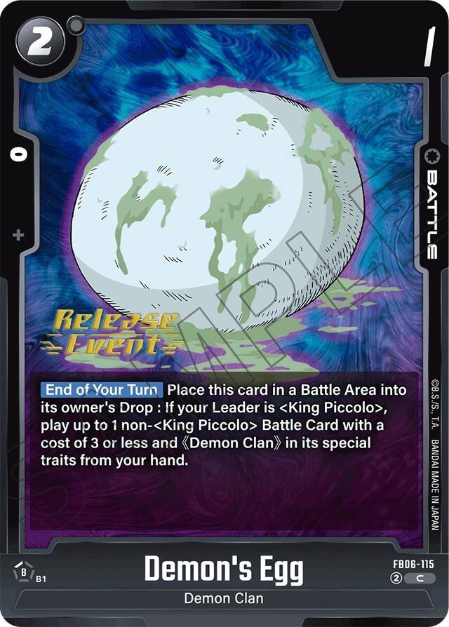 Image for Demon's Egg (FB06-115) [Rivals Clash Release Event Cards] - Dragon Ball Super: Fusion World