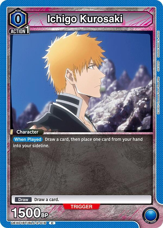 Ichigo Kurosaki (016) (Box Topper Foil) (UEX01BT/BLC-2-016) (UEX01BT)
