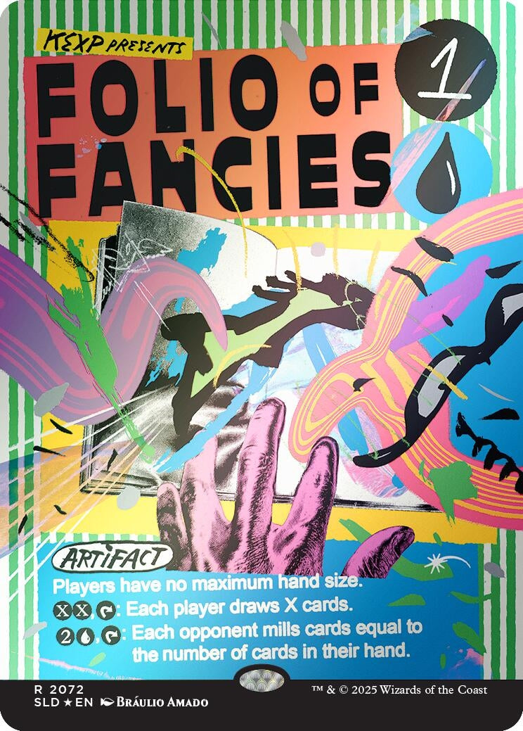 Image for Folio of Fancies (Rainbow Foil) (2072) - Magic: The Gathering