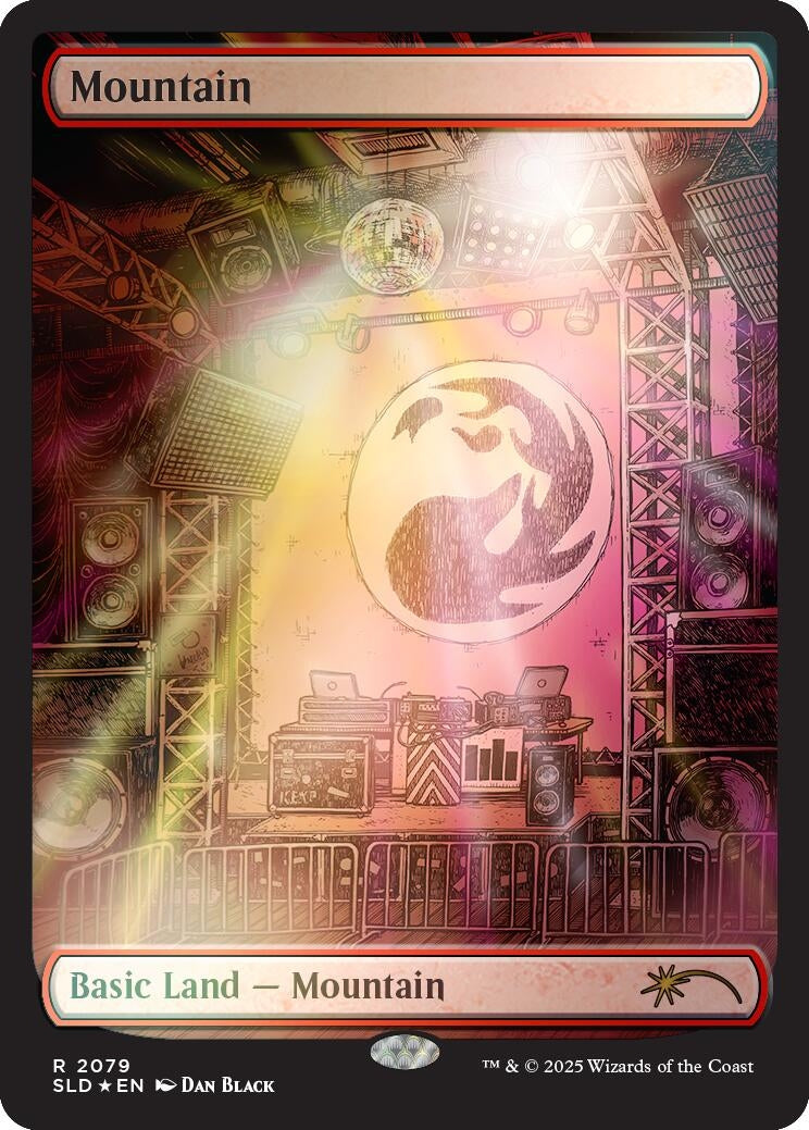 Image for Mountain (2079) (Rainbow Foil) (2079) - Magic: The Gathering