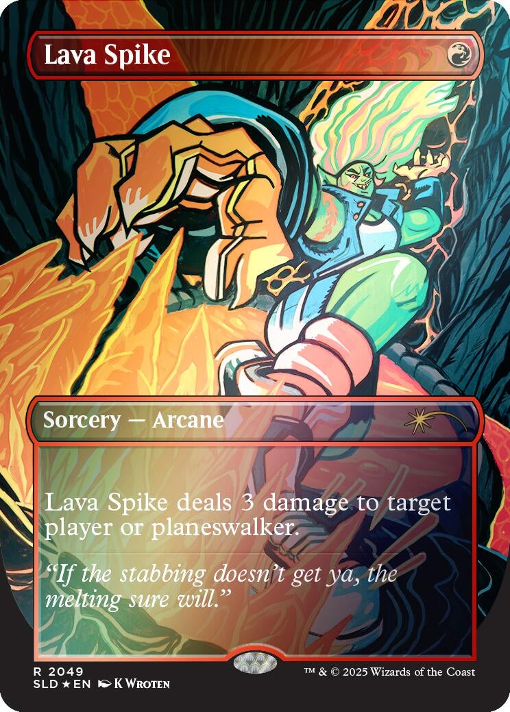 Image for Lava Spike (2049) (Rainbow Foil) (2049) - Magic: The Gathering