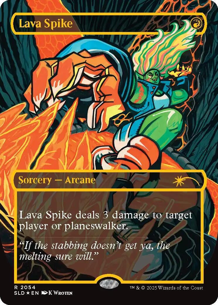 Image for Lava Spike (2054) (Raised Foil) (2054) - Magic: The Gathering
