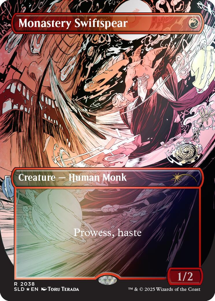Image for Monastery Swiftspear (2038) (Rainbow Foil) (2038) - Magic: The Gathering