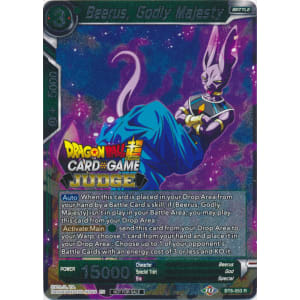 Beerus, Godly Majesty (BT8-053) [Judge Promotion Cards] | Red Riot Games CA