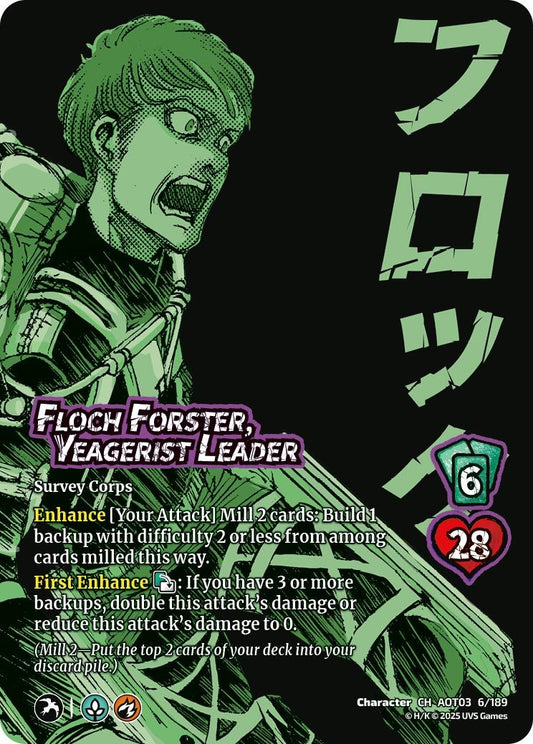 Image for Floch Forster, Yeagerist Leader (6/189) (AOT03) - UniVersus