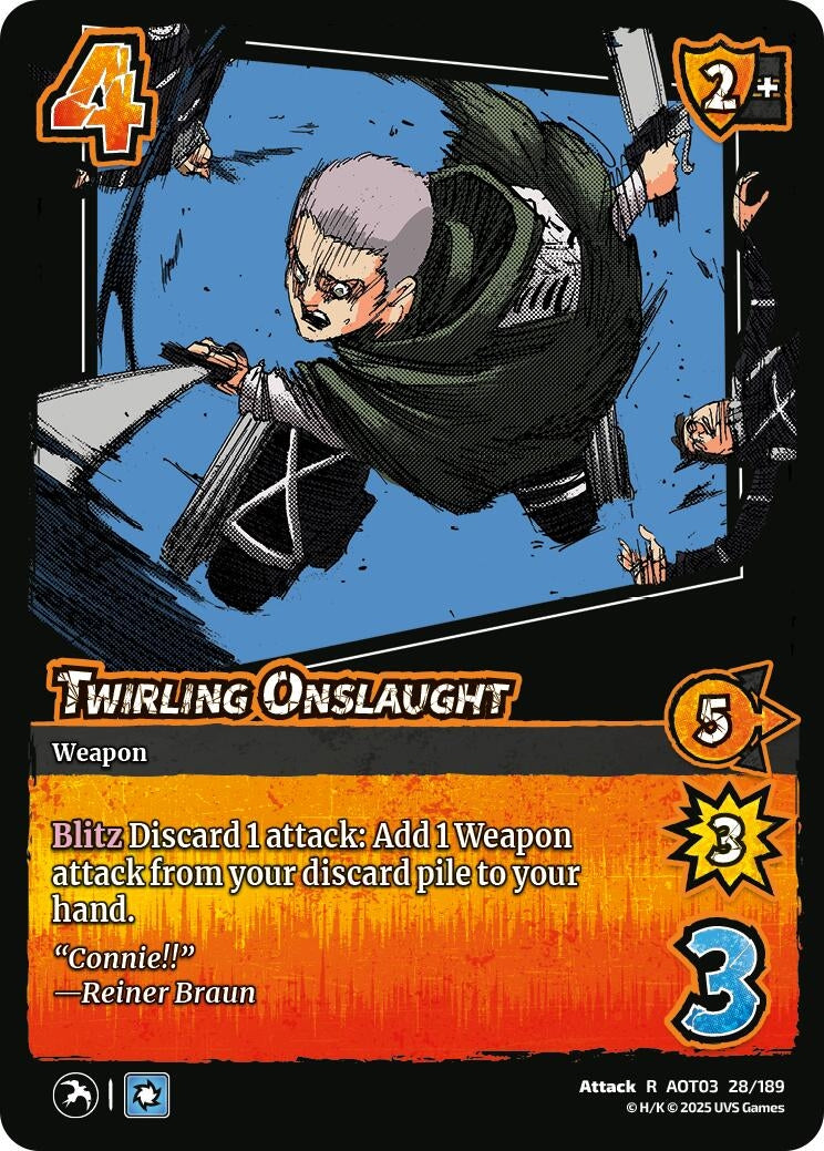 Image for Twirling Onslaught (28/189) (AOT03) - UniVersus