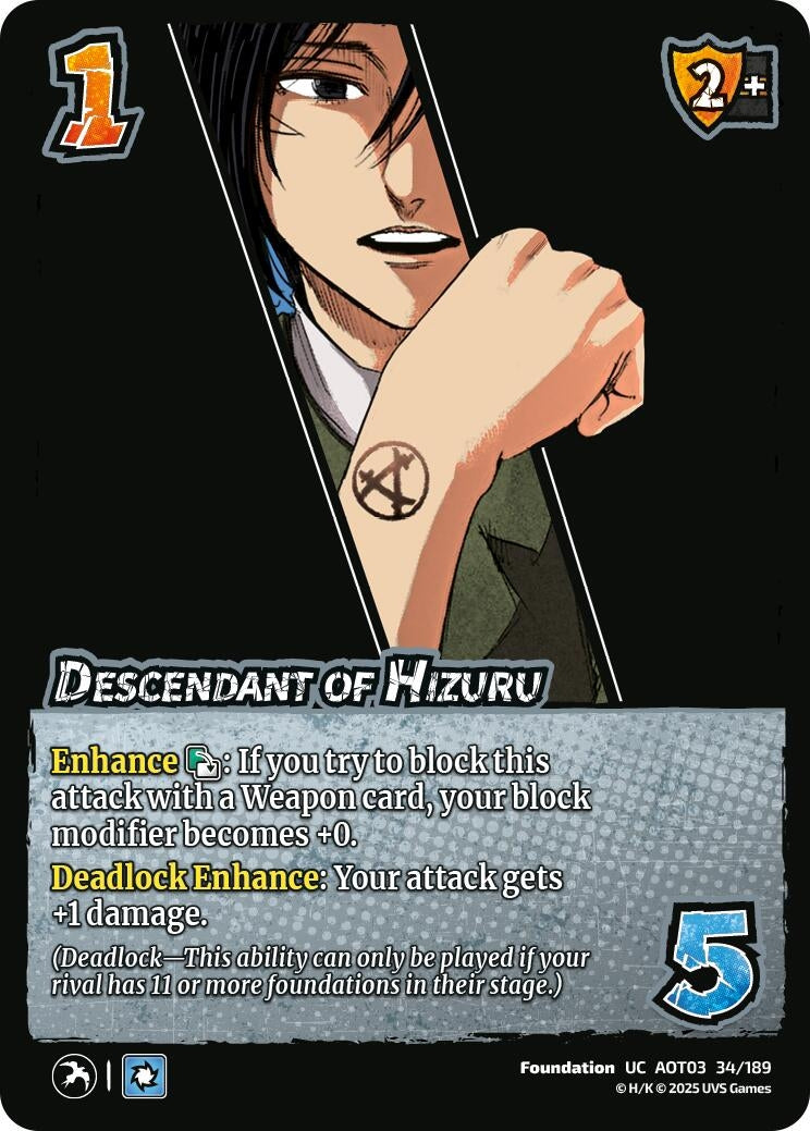 Image for Descendant of Hizuru (34/189) (AOT03) - UniVersus