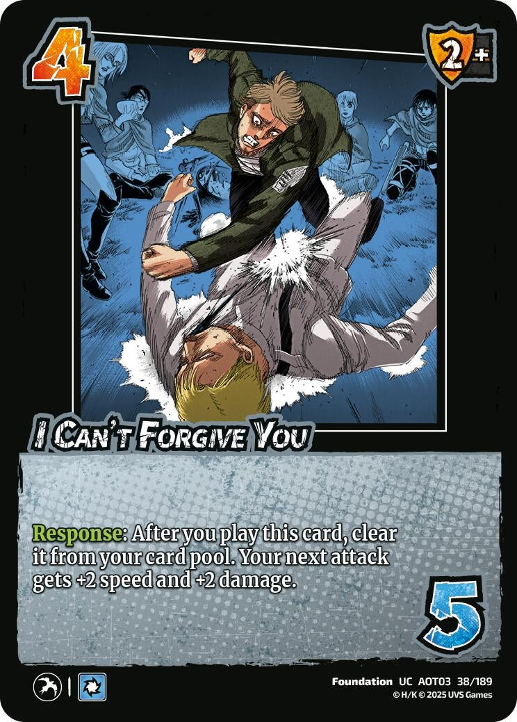 Image for I Can't Forgive You (38/189) (AOT03) - UniVersus