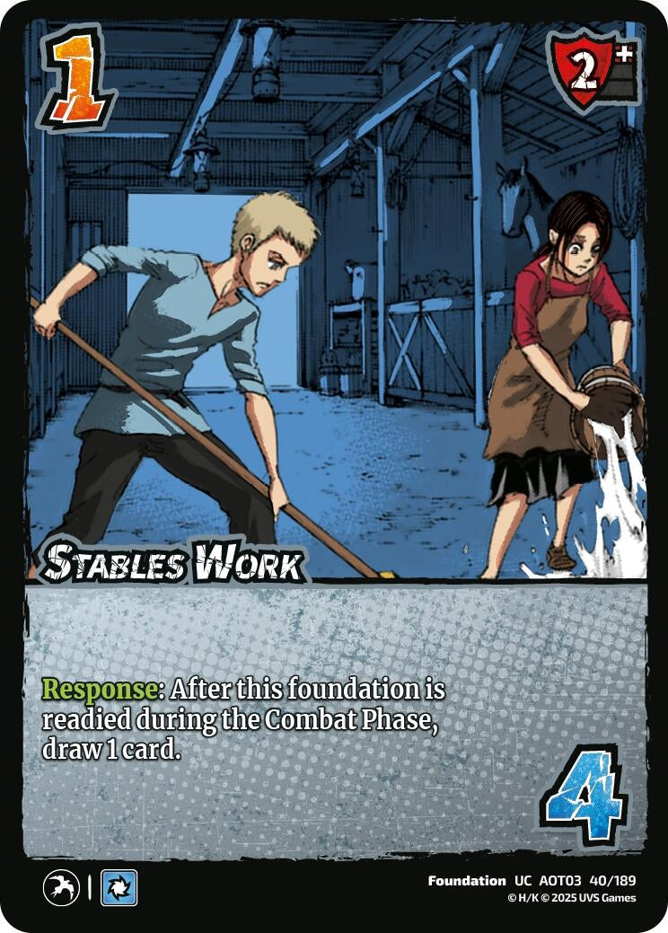 Image for Stables Work (40/189) (AOT03) - UniVersus