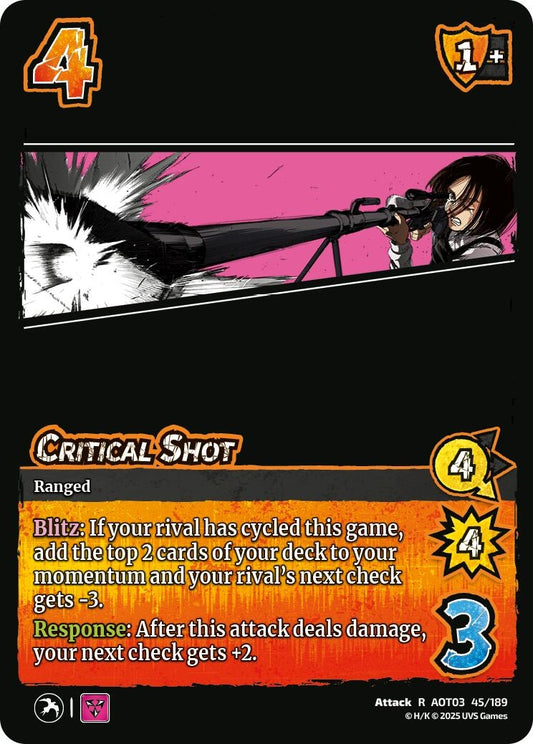 Image for Critical Shot (45/189) (AOT03) - UniVersus