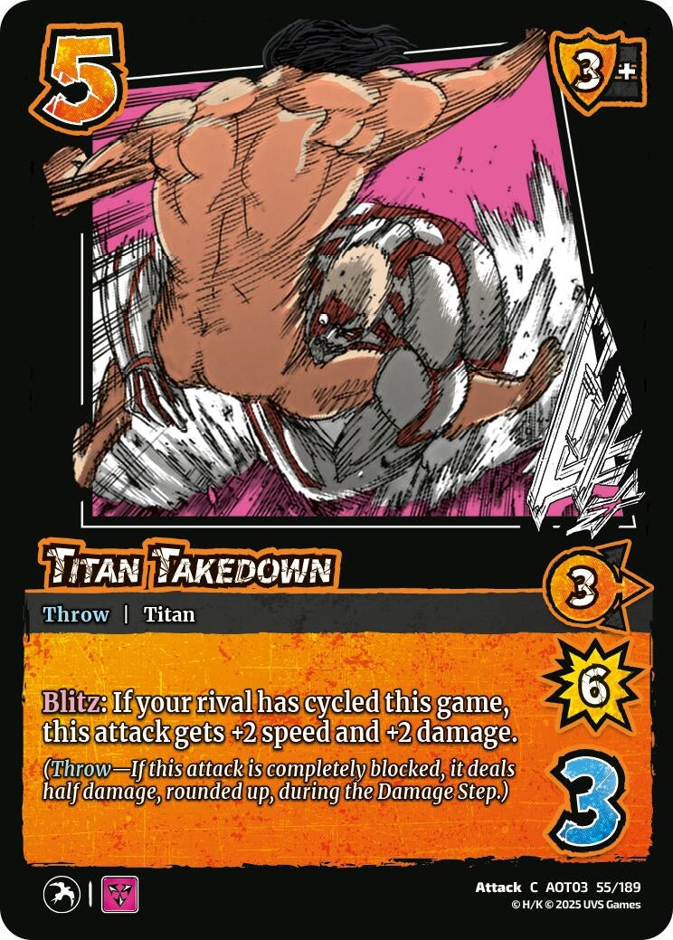 Image for Titan Takedown (55/189) (AOT03) - UniVersus