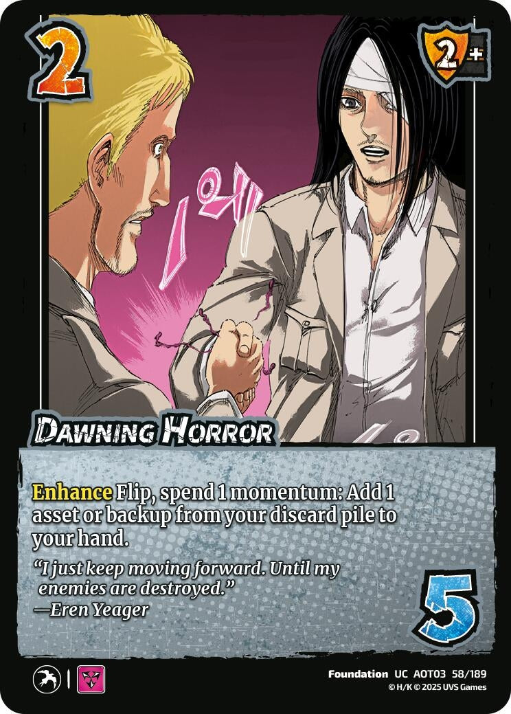 Image for Dawning Horror (58/189) (AOT03) - UniVersus
