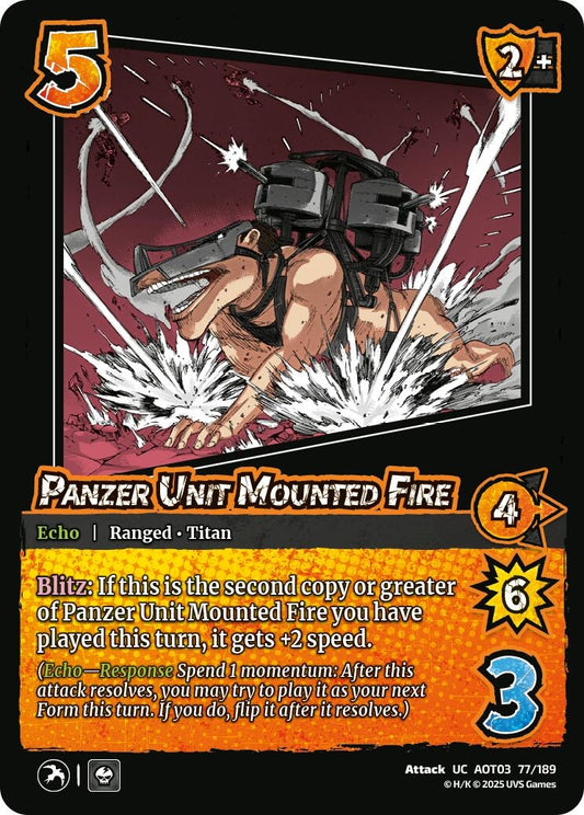 Image for Panzer Unit Mounted Fire (77/189) (AOT03) - UniVersus