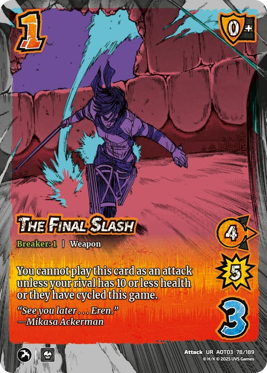 Image for The Final Slash (78/189) (AOT03) - UniVersus