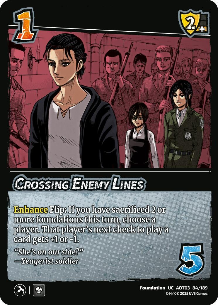 Image for Crossing Enemy Lines (84/189) (AOT03) - UniVersus