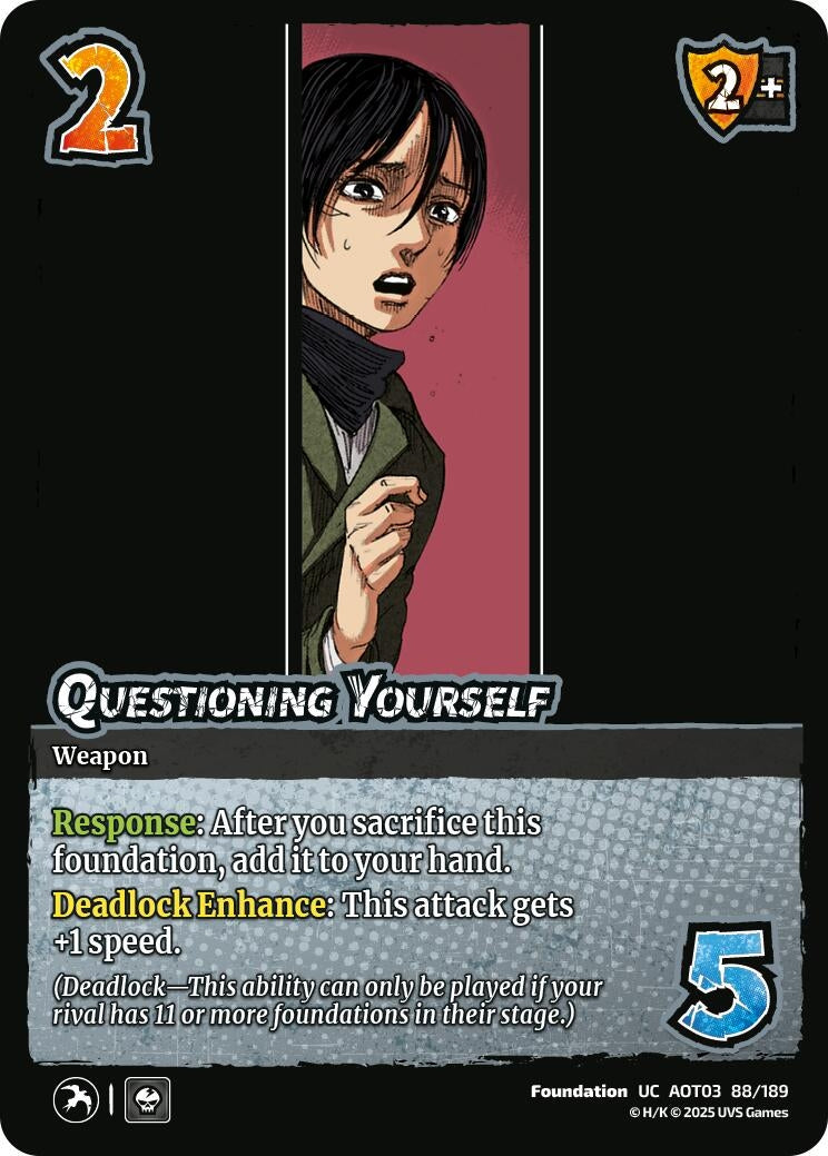 Image for Questioning Yourself (88/189) (AOT03) - UniVersus