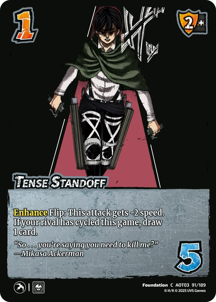 Image for Tense Standoff (91/189) (AOT03) - UniVersus