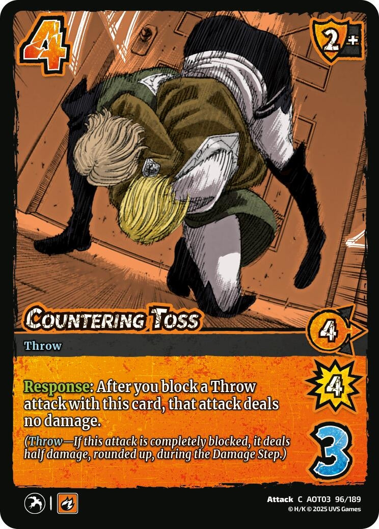 Image for Countering Toss (96/189) (AOT03) - UniVersus