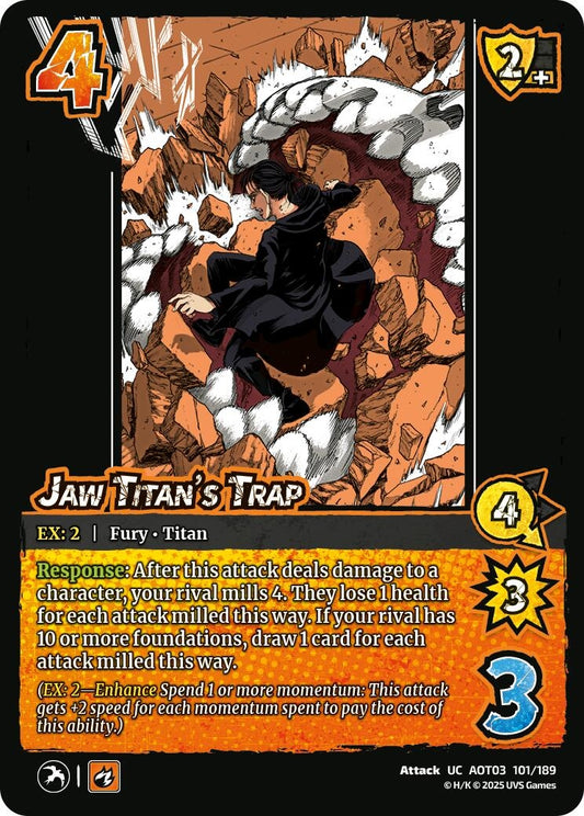 Image for Jaw Titan's Trap (101/189) (AOT03) - UniVersus