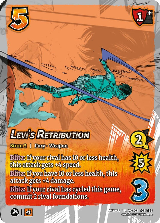 Image for Levi's Retribution (102/189) (AOT03) - UniVersus
