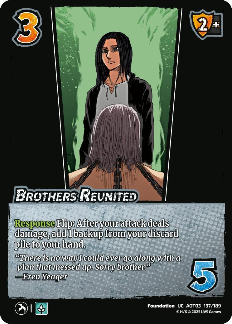 Image for Brothers Reunited (137/189) (AOT03) - UniVersus