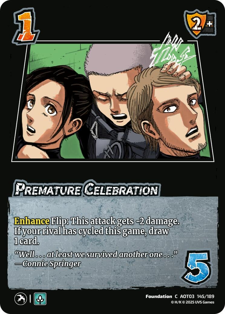 Image for Premature Celebration (145/189) (AOT03) - UniVersus