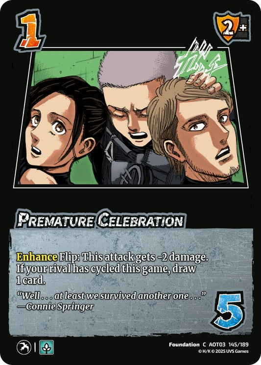 Image for Premature Celebration (145/189) (AOT03) - UniVersus